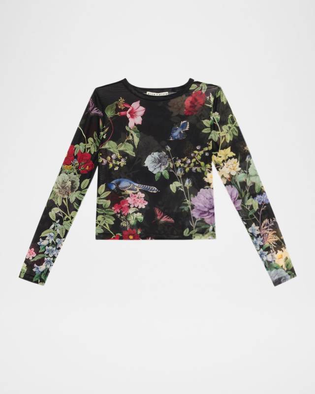 Delaina Venus Love Mesh Crop Top